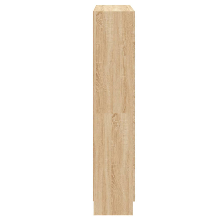 Boekenkast 82,5x30,5x150 cm bewerkt hout sonoma eikenkleurig