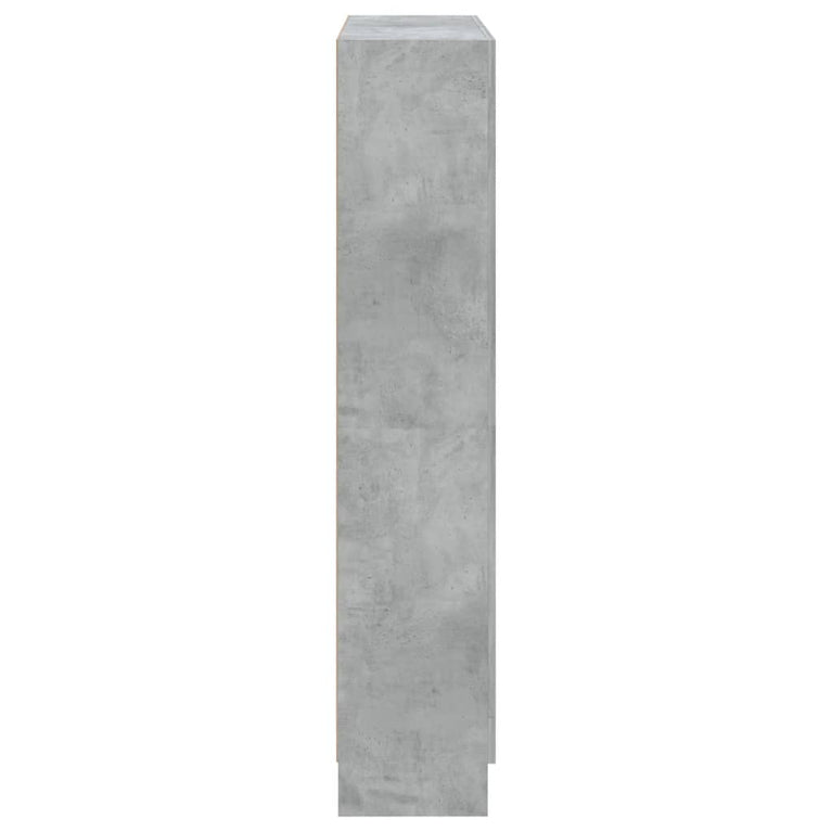 Boekenkast 82,5x30,5x150 cm spaanplaat betongrijs