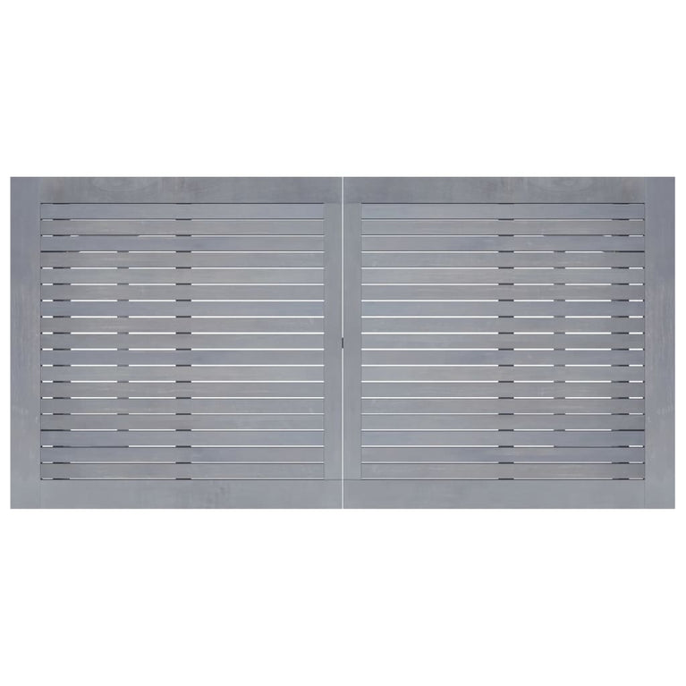 Tuinbartafel 140x70x104 cm massief acaciahout grijs