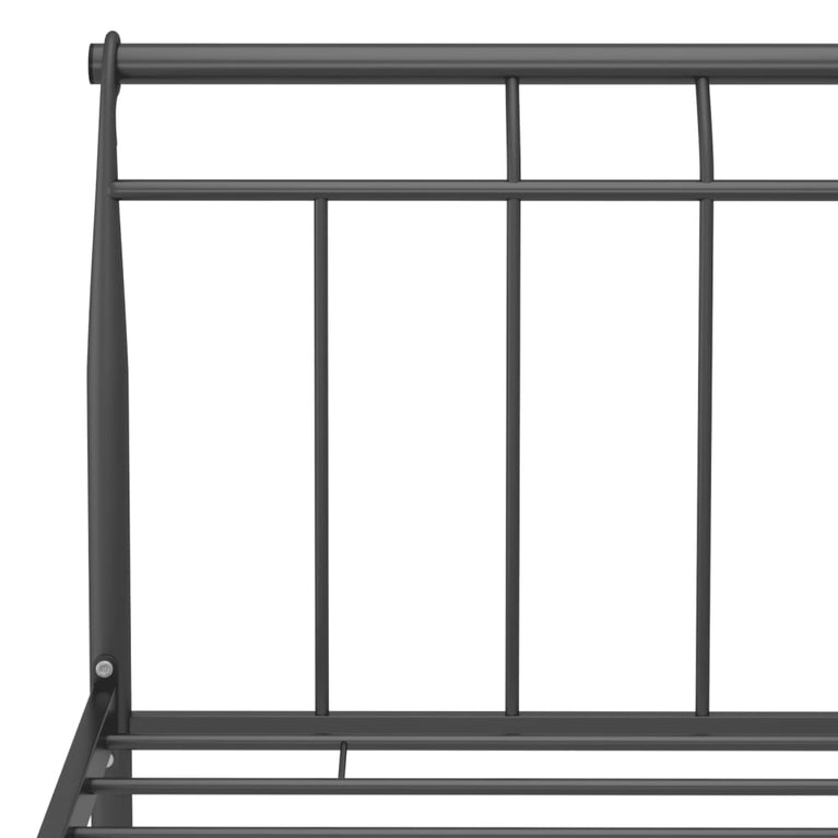 Bedframe metaal zwart 180x200 cm
