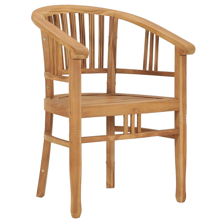 7-delige Tuinset massief teakhout