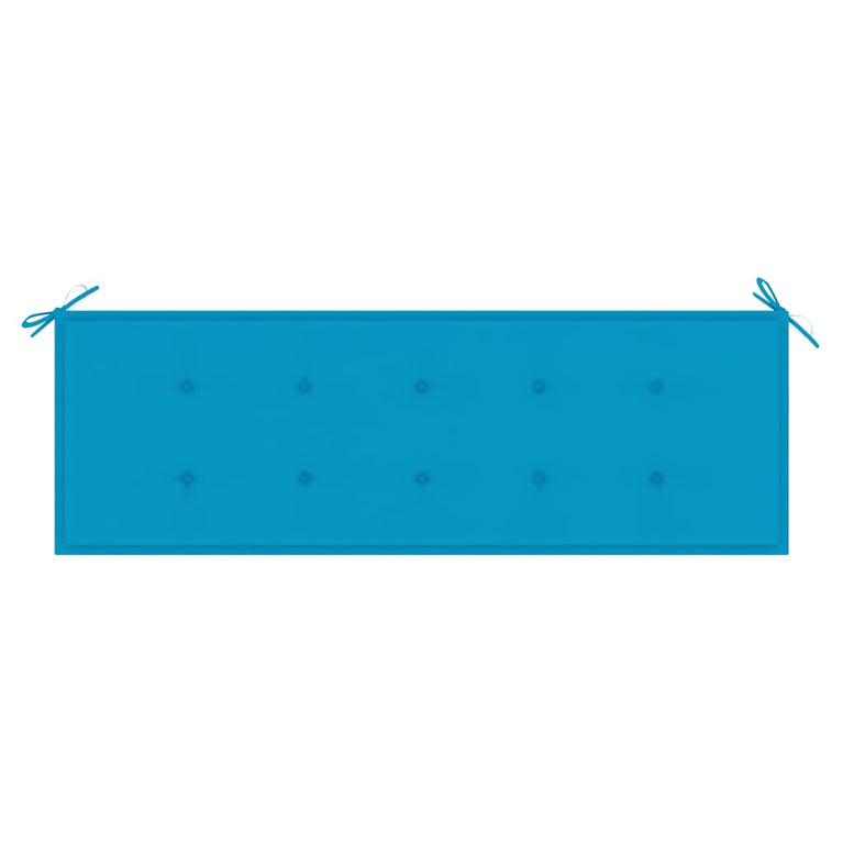 Tuinbank 3-zits met kussen 150 cm massief eucalyptushout