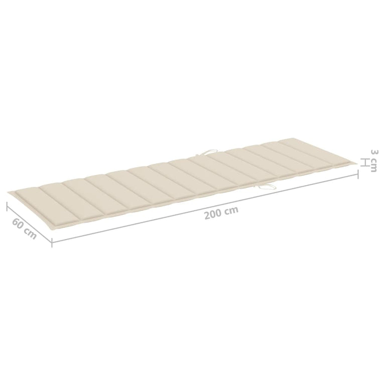 Ligbed 2-persoons met kussens massief acaciahout grijs