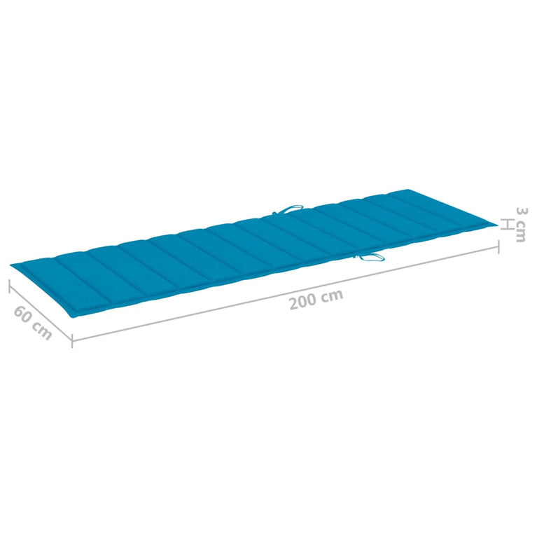 Ligbed 2-persoons met kussens massief acaciahout grijs