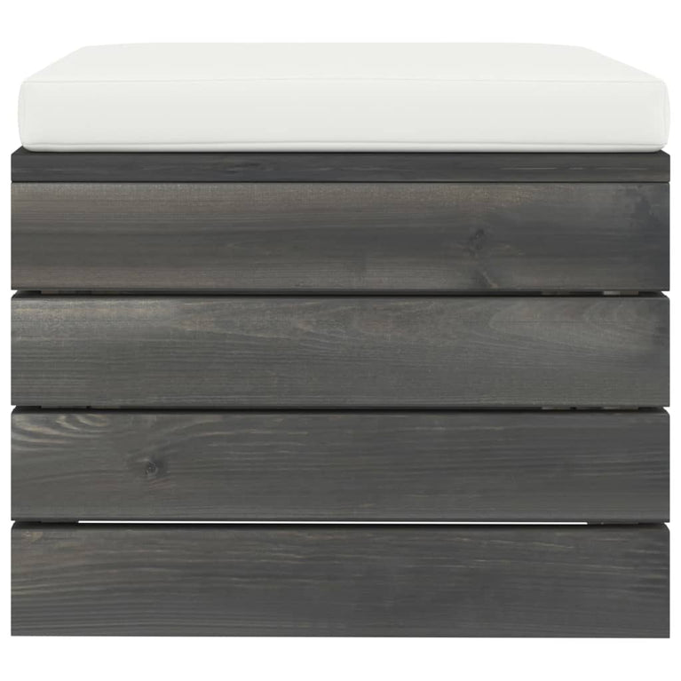 2-delige Loungeset met kussens pallet massief grenenhout