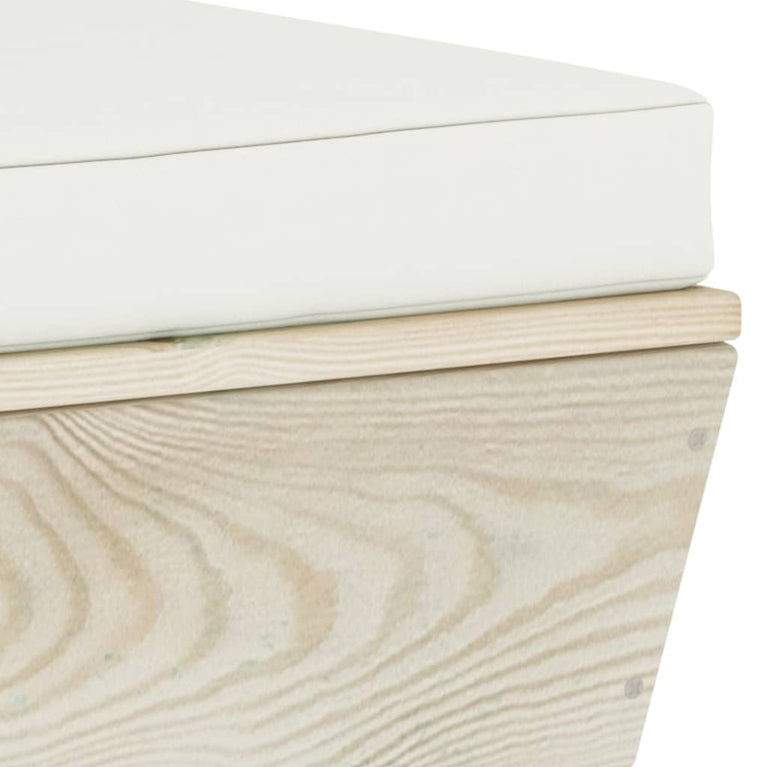 7-delige Loungeset met kussens pallet vurenhout