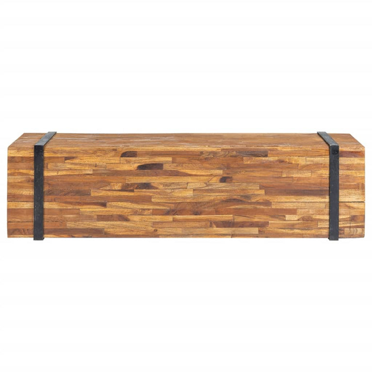 Tv-meubel 110x30x32,5 cm massief teakhout