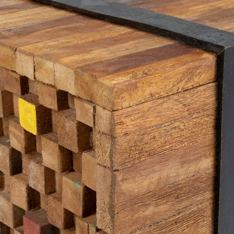 Tv-meubel 110x30x32,5 cm massief teakhout