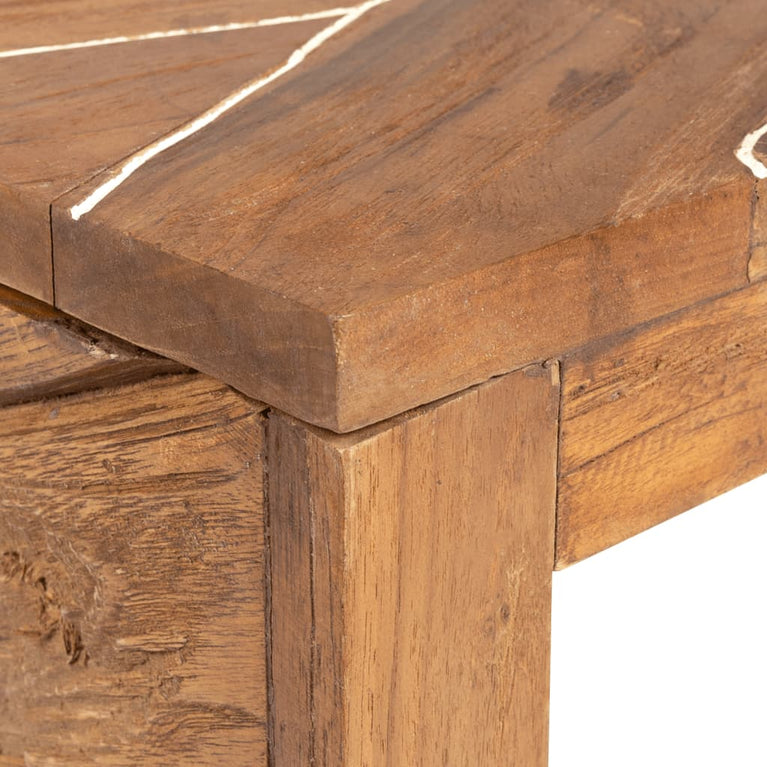 Tv-meubel 110x60x38 cm massief teakhout