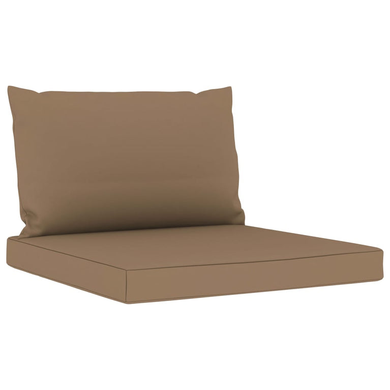 6-delige Loungeset met taupe kussens