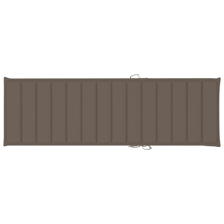 Ligbed tweepersoons met taupe kussens geïmpregneerd grenenhout