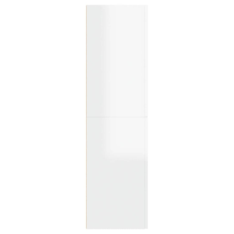 Tv-meubel 30,5x30x110 cm bewerkt hout hoogglans wit