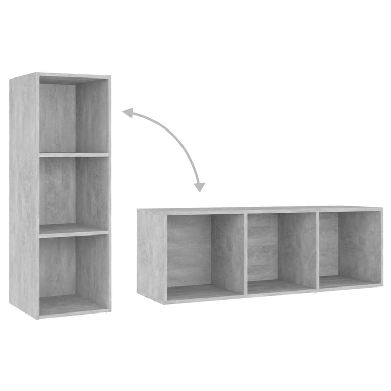 Tv-meubel 107x35x37 cm spaanplaat betongrijs