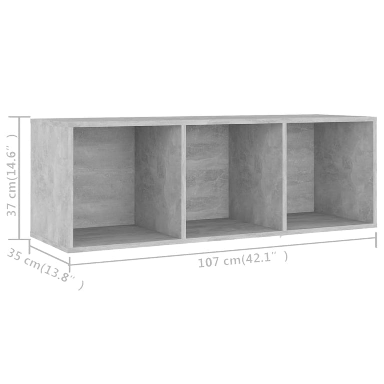 Tv-meubel 107x35x37 cm spaanplaat betongrijs