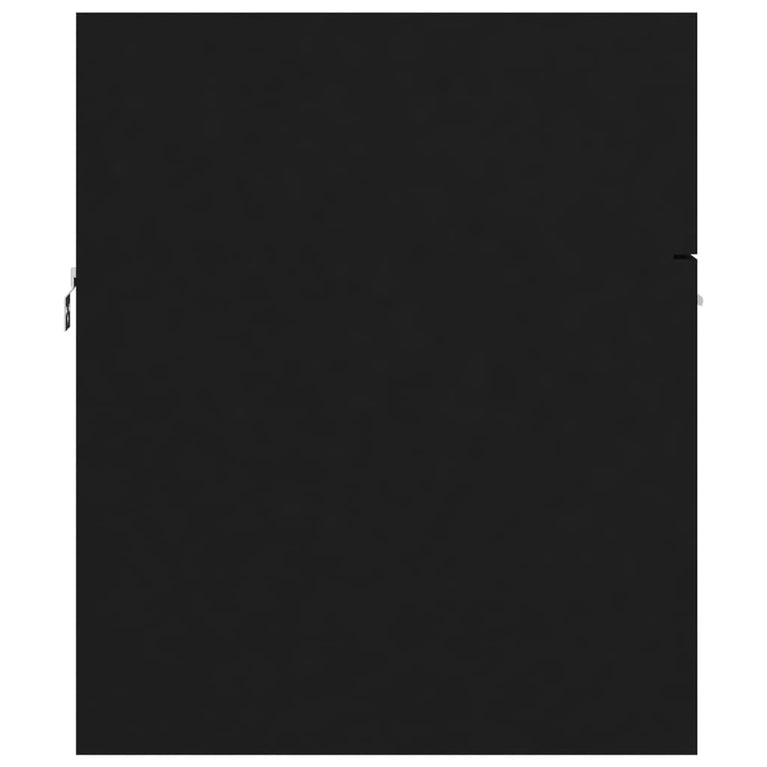 Wastafelkast met ingebouwde wastafel spaanplaat zwart