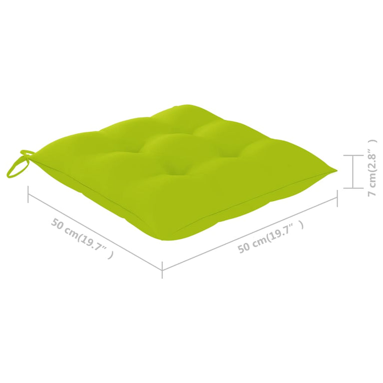 Tuinstoelen stapelbaar 8 st met kussens massief teakhout