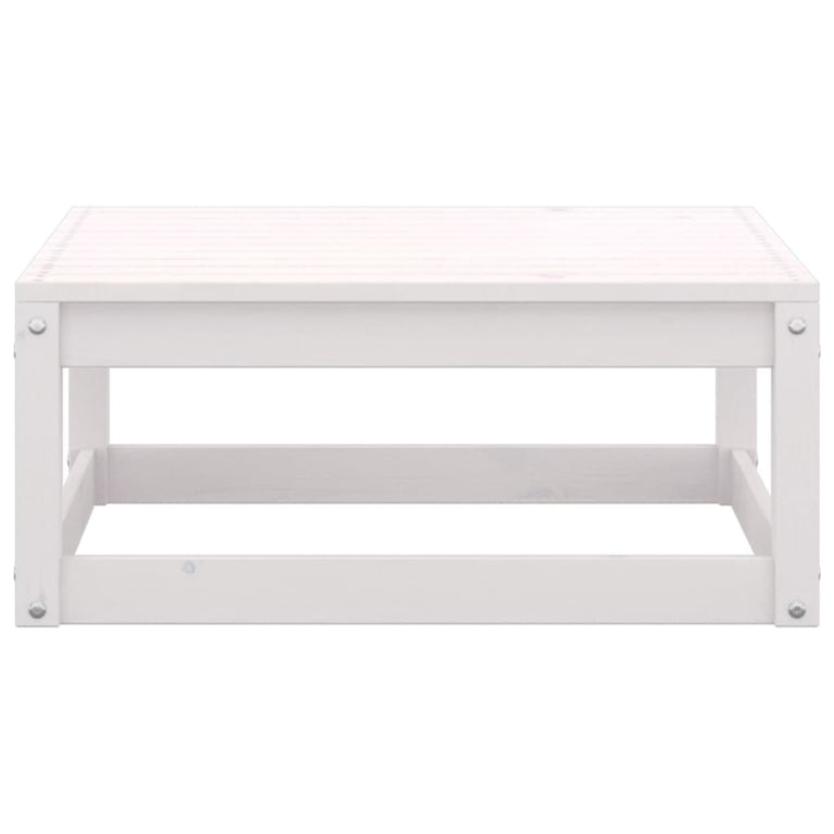 8-delige Loungeset massief grenenhout wit