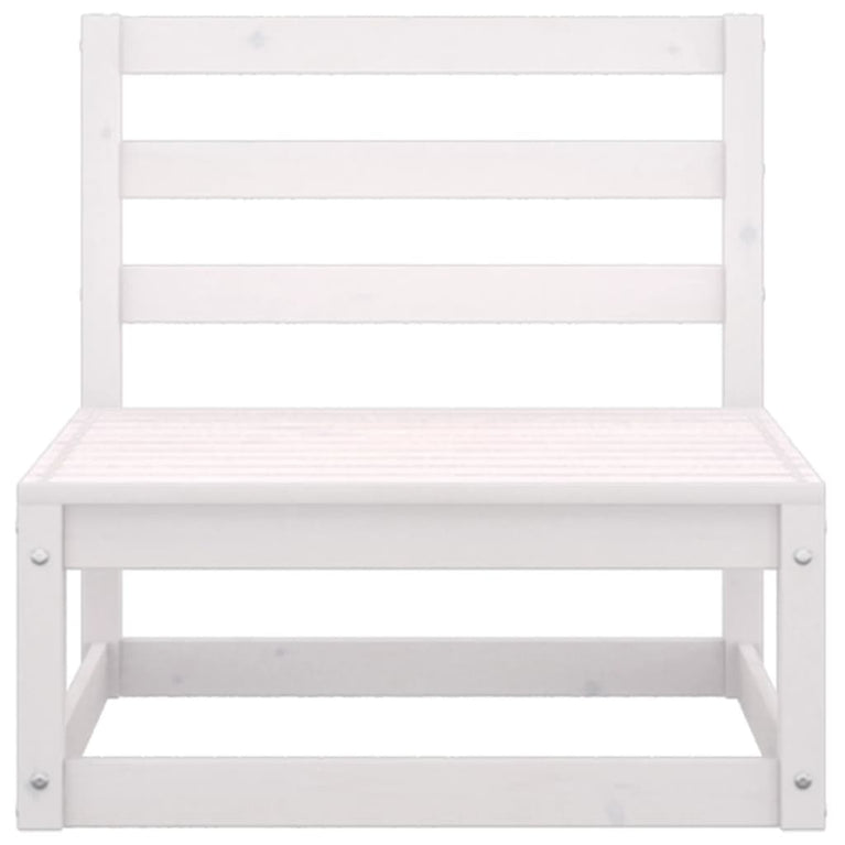 11-delige Loungeset massief grenenhout wit