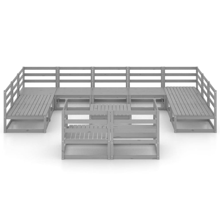 12-delige Loungeset massief grenenhout