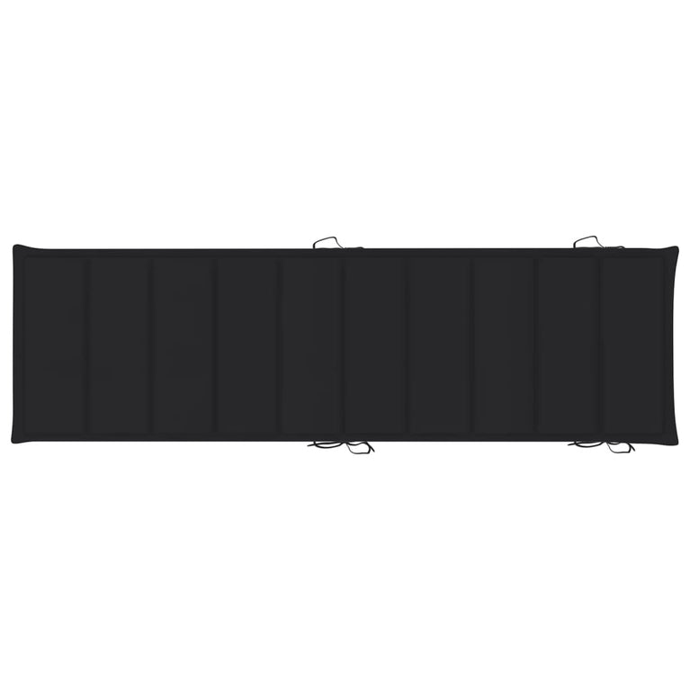 Ligbedden 2 st met kussens massief acaciahout