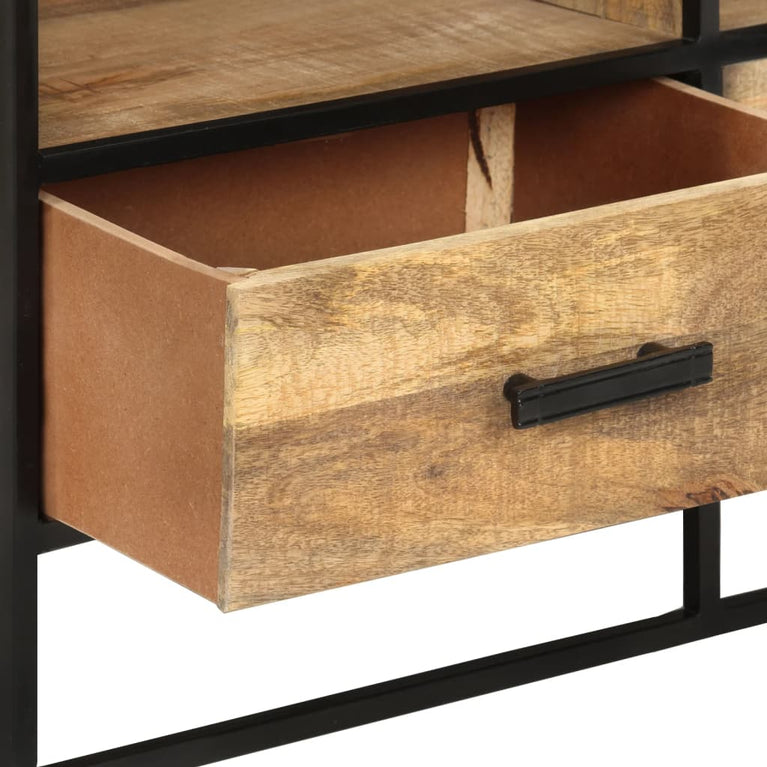 Tv-meubel 110x30x45 cm ruw mangohout