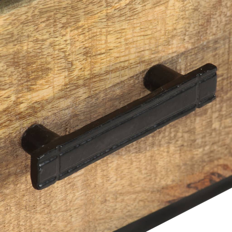 Tv-meubel 110x30x45 cm ruw mangohout