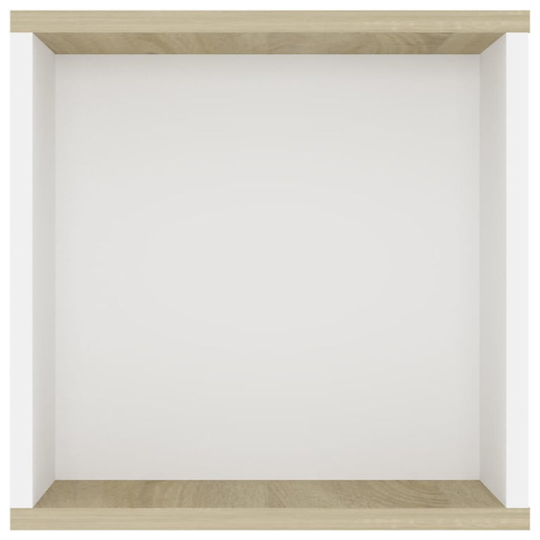 Tv-wandmeubel 102x35x35 cm bewerkt hout wit sonoma eikenkleurig