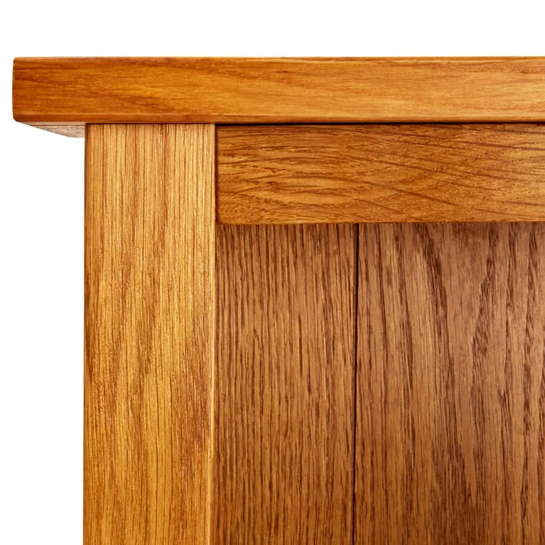 Boekenkast met 6 schappen 52x22x180 cm massief eikenhout