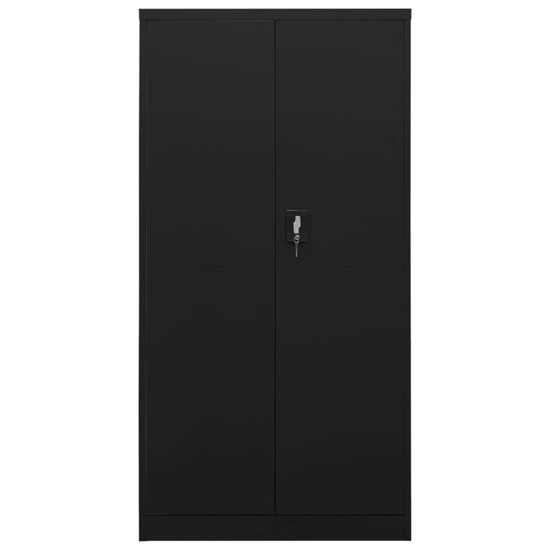 Lockerkast 90x40x180 cm staal zwart