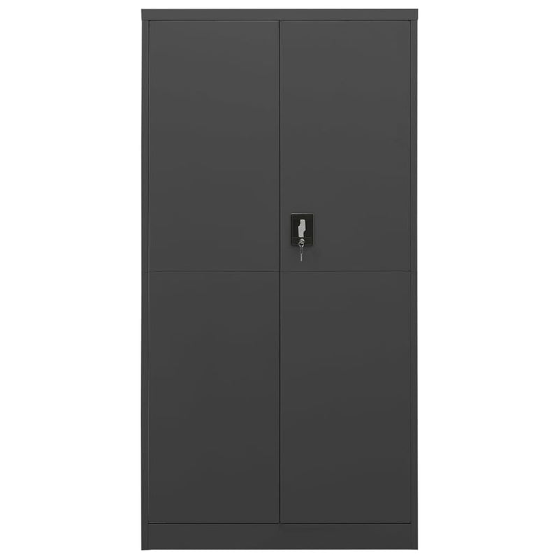 Lockerkast 90x40x180 cm staal antracietkleurig