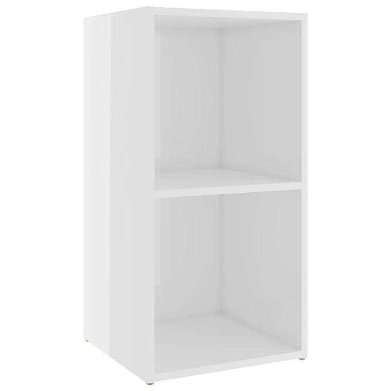 Tv-meubelen 4 st 72x35x36,5 cm spaanplaat hoogglans wit