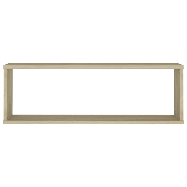 Wandschappen kubus 4 st 80x15x26,5 cm spaanplaat sonoma eiken