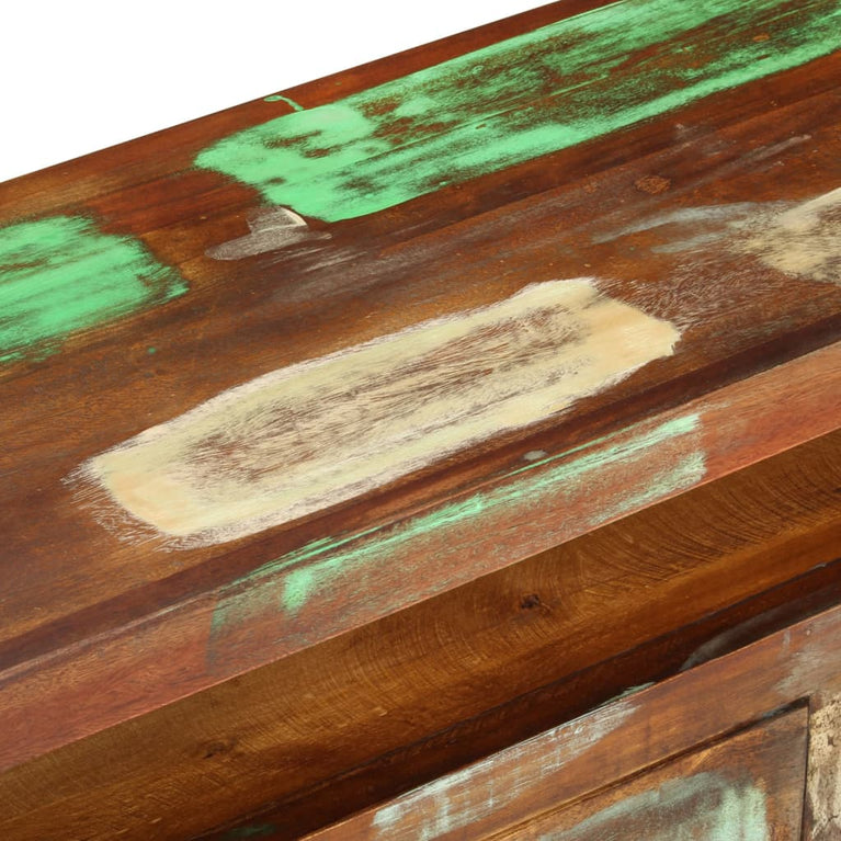 Tv-meubel 110x30x40 cm massief gerecycled hout meerkleurig