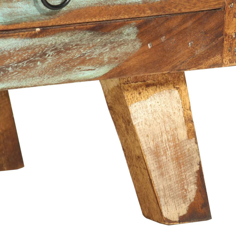 Tv-meubel 110x30x40 cm massief gerecycled hout meerkleurig