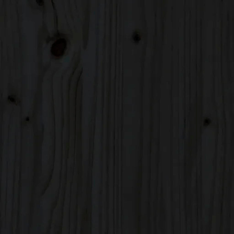 Boekenkast/kamerscherm 80x30x103,5 cm massief grenenhout zwart