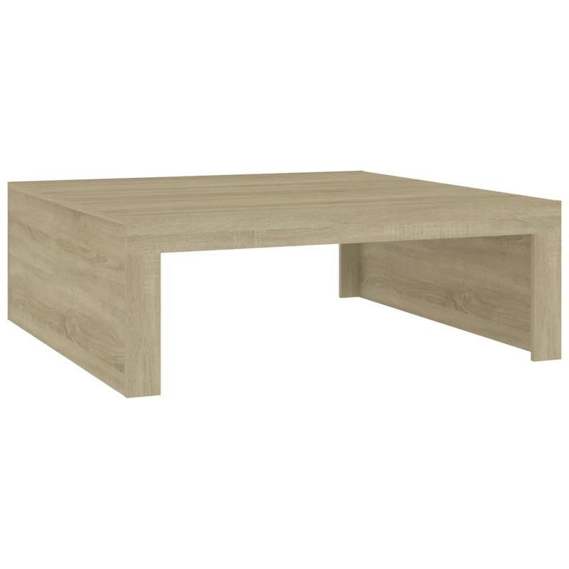 Salontafel 100x100x35 cm spaanplaat sonoma eikenkleurig