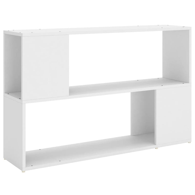 Boekenkast 100x24x63 cm bewerkt hout wit