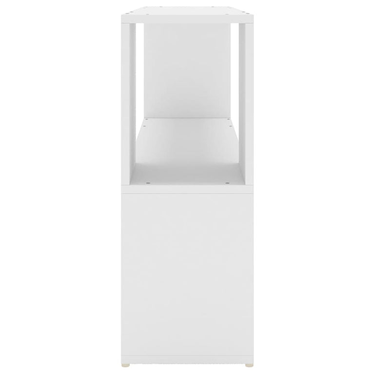 Boekenkast 100x24x63 cm bewerkt hout wit