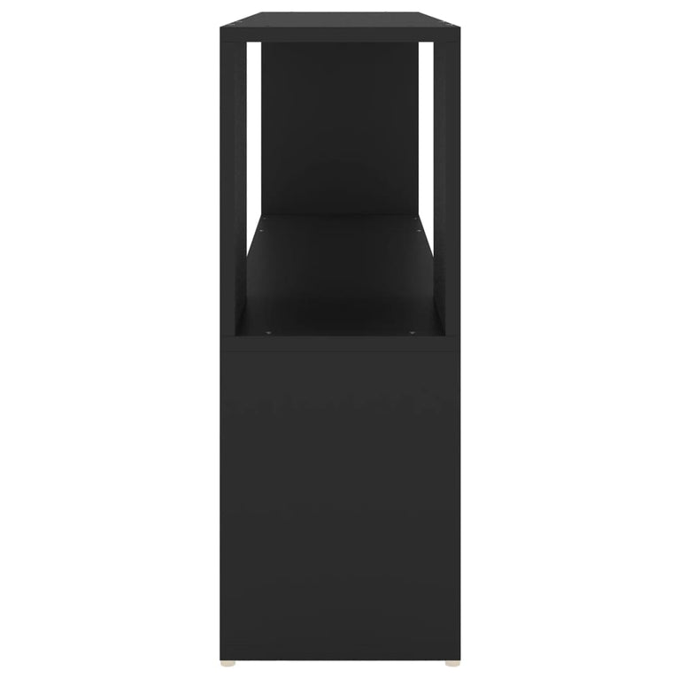 Boekenkast 100x24x63 cm spaanplaat zwart