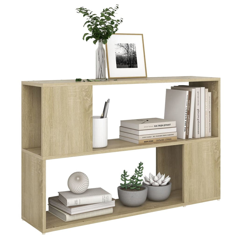 Boekenkast 100x24x63 cm spaanplaat sonoma eikenkleurig
