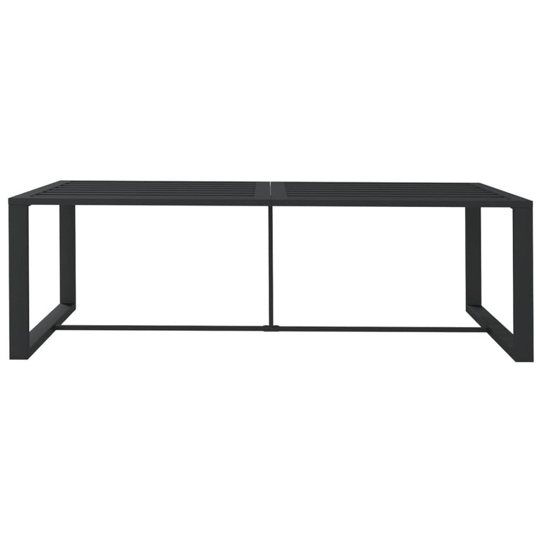 Tuintafel 120x60x66 cm aluminium antracietkleurig