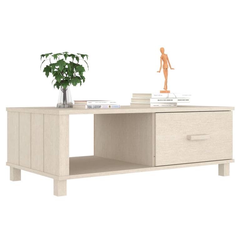 Salontafel HAMAR 100x55x35 cm massief grenenhout honingbruin