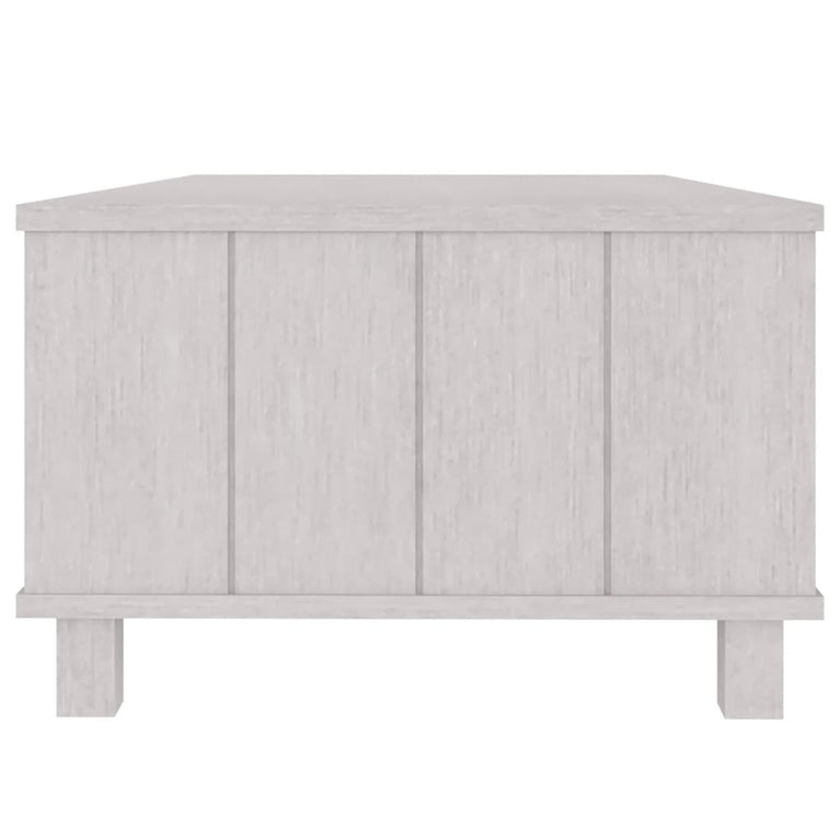 Salontafel HAMAR 100x55x35 cm massief grenenhout wit