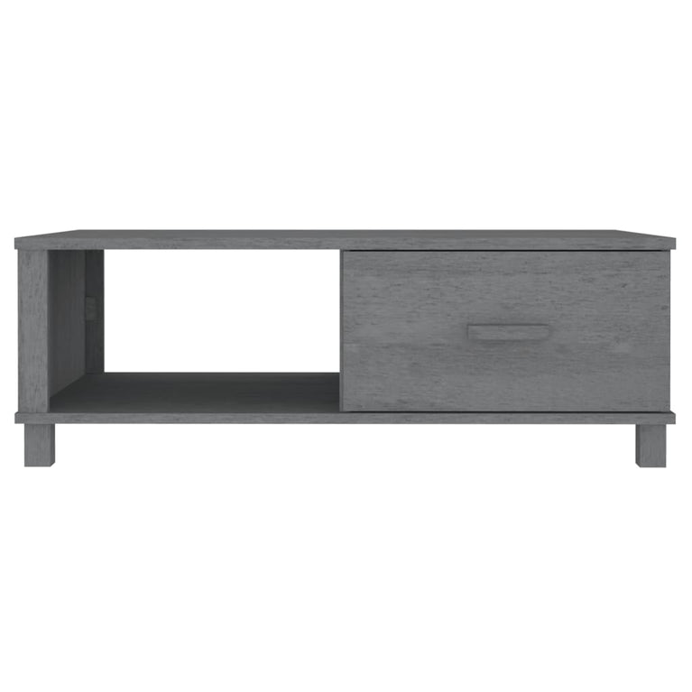 Salontafel HAMAR 100x55x35 cm massief grenenhout donkergrijs