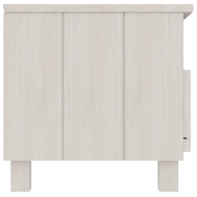 Tv-meubel HAMAR 106x40x40 cm massief grenenhout wit
