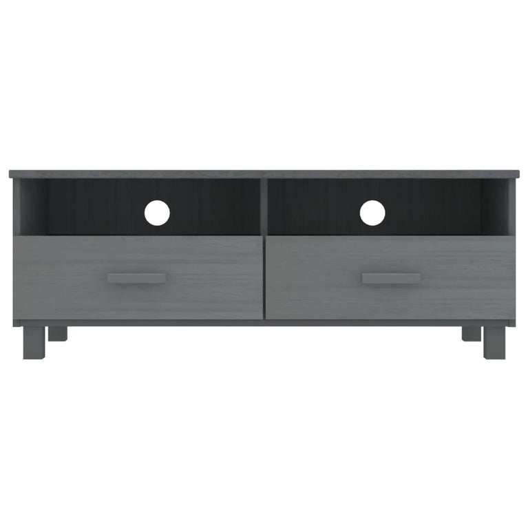 Tv-meubel HAMAR 106x40x40 cm massief grenenhout donkergrijs
