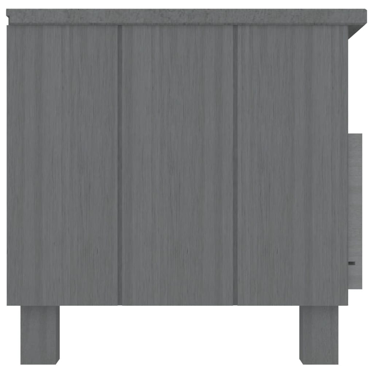 Tv-meubel HAMAR 106x40x40 cm massief grenenhout donkergrijs