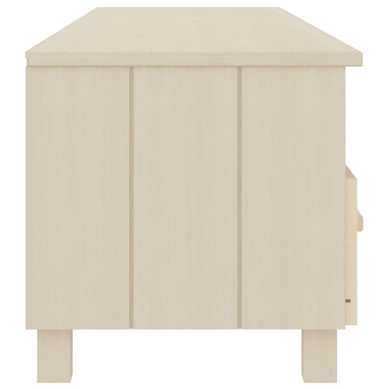 Tv-meubel HAMAR 158x40x40 cm massief grenenhout honingbruin