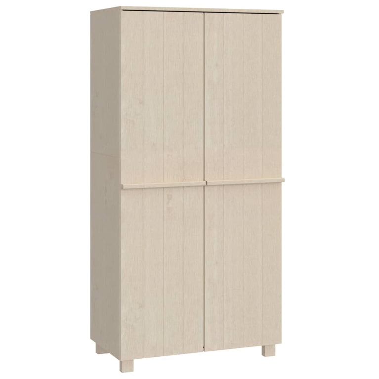 Kledingkast HAMAR 89x50x180 cm massief grenenhout honingbruin