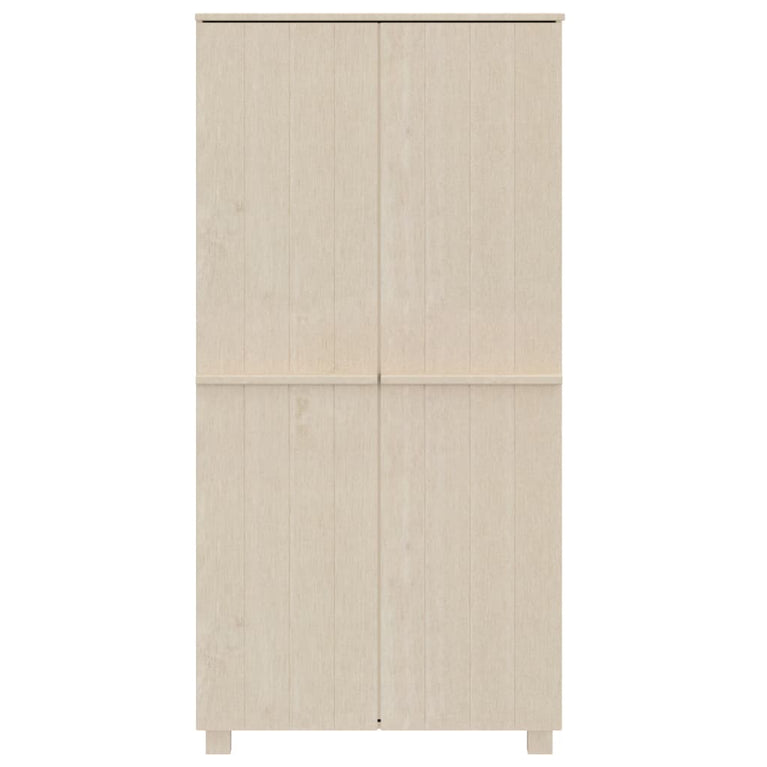 Kledingkast HAMAR 89x50x180 cm massief grenenhout honingbruin